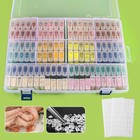 42 124 Slot Diamond Art bead Storage Box With Dividers Label Stickers Organizer