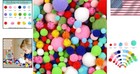 Phinus Pom Poms 900 Pcs Multicolor Craft Pompoms Assorted Sizes Arts Crafts