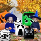 Halloween Leaf Lawn Bags - Giant Pumpkin Lawn Bag With Twist Ties  10 Pack