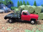 1 64 Custom 1976 Flat Bed 4x4  Truck Square Body Chevy M2 Cheverolet Greenlight