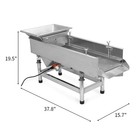 Commercial Vibrating Sifter 110v Shaker Wheat Screener Deck Screening Machine Hq