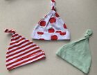New Set Of 3 Cute Baby Infant Beanie Knot Hat Cap Preemie  New Born  3m  6m  9m
