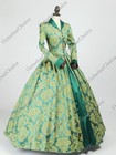 Renaissance Faire Colonial Queen Princess Brocade Gown Fantasy Dress Theater 162