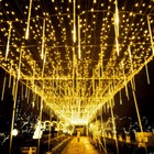 Led Lights Meteor Shower Rain Xmas Snowfall Tree String Light Garden Party Decor
