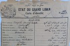 Au690 - Lebanon 1921 Etat Du Grand Liban Rare Id From Sarba  Mount Lebanon