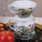 Pour Over Coffee Maker Set Cultural Blue  Orange  Grey  Brown  Beige  White 