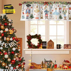 Christmas Nutcrackers Kitchen Curtains 52  18 Inch Watercolor Nutcracker Windows