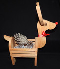 Vintage Wooden Rudolph Reindeer Christmas Decoration By Creative Wood Designs