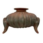 Squash Effigy Vessel With Parrot Supports Replica