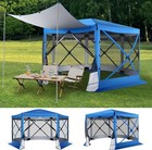 Pop Up Gazebo Screen Tent Screen House For Camping 8x8ft 12x12ft Gazebo Outdoor 