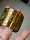 1940s Rare Grand Canyon Arizona  Cuff Bracelet Vintage Stamped Sun Bird Nativ