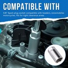 5 8  Spark Plug Socket For Headers  Snowmobiles  Motorcycles for Tight Clearance