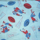 Vintage Nfl Football Teams Clothing Fabric Light Blue Red Blue White 34 X34