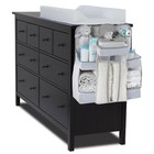 Diaper Caddy And Nursery Organizer For Baby s Essentials - White - L a  Baby