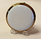 Elgin American Guilloche Enameled Rose Round Compact