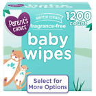 Parents Choice Baby Wipes  Fragrance Free Baby Wipes  300  600  900  1200 Count