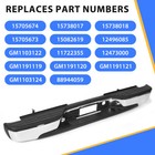 Chrome Rear Bumper Complete For 1999-2007 Chevy Silverado Gmc Sierra 1500 2500