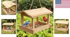 Charming Outdoor Bird House Feeder - Attract Wild Birds  Easy Clean   Maintains