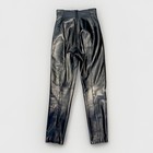 Vintagemichael Hoban North Beach Black Real Leather High Waist Pants 5 6