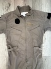 Nomex Flight Suit Usa 42 Regular Aviator Jumpsuit Brown Green Summer Coveralls