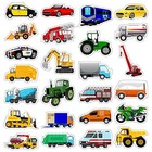 500 Pcs Truck Cartransportation Stickers For Kids Boys Construction Vehicle