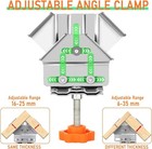 2pcs 90   Right Angle Clamp T-shaped Clamp Corner Multi Woodworking Clamping Tool