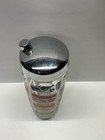 Vtg 1960s Glass Cocktail Shaker Martini Old Fashioned Manhattan Recipe Barware