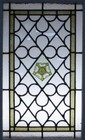 Hand Painted Victorian English Leaded Stained Glass Window 17 5  X 28 
