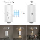 2-pack Motion Sensor Led Night Light Rechargeable Magnetic Wall Lamp 7 Colors