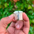 Handcrafted Sterling Silver Adjustable Ring  Bohemian Thumb  Ring All Size R 458