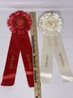 Lot Of 2 Vintage Graham County Fair Ribbons 1950   1951 Special Award Rosettes
