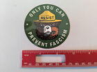 Smokey Bear Resist Sticker - Only You Can Prevent Fascism