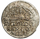 Poland Medieval Sigismund Iii  Grosze Groschen 1624 Silver Coin  15184