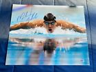 Michael Phelps Signed 16 x20  Picture All-time Record Holder Olympian Metals Coa