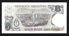 World Paper Money - Argentina 5 Pesos Nd 1983-84 P312   Crisp Unc