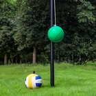 Tetherball Ball And Rope  12 Ft Tetherball Set  Adjustable Tether Ball Pole W   