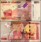 Uganda 1000 Shillings  2021  P-49f  Unc X 10 Pcs