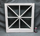 Antique Vintage Single 8 Lite Window Sash Shabby White Chic 27x28 Old 509-25b