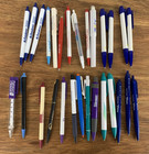 Vtg Drug Rep Pharmaceutical Pens Lot Of 28 Medical Advertising Ballpoint Pens