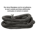 Wood Stove Door Gasket Kit  1 2  X 84  Rope  Replacement For Fireplace Doors