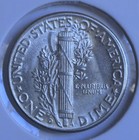 1944-d   Mercury Dime   Choice Au   Almost Uncirculated   Silver  
