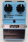 Dod Digitech Fx60 Stereo Chorus Vintage Guitar Effect Pedal Box W  Manual Tested
