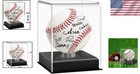 Baseball Display Case  No Assembly Required Clear Cube Tennis Ball Holder With S