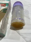 Vintage Playtex Drop-ins 4  Oz Baby Bottle Nurser Purple   Flat Top Latex Nipple