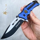 8 25  Police Rescue Spring Open Assisted Tactical Folding Pocket Knife Camping