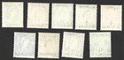  bl  Kuwait 1956 Set Of 9 Surcharged Stamps Mnh