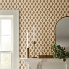 Floral Stamp Wheat Wallpaper - Threshold
