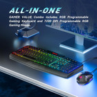 Redragon S101-3 Pro Gaming Keyboard And Mouse  Rgb Backlit Programmable Keyboard