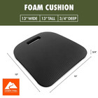 Comfortable Soft Foam Stadium Seat Cushion  Multi-purpose Seat Cushion  Black