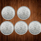 Lot Of  5 1878 Morgan Silver Dollars Us Coins